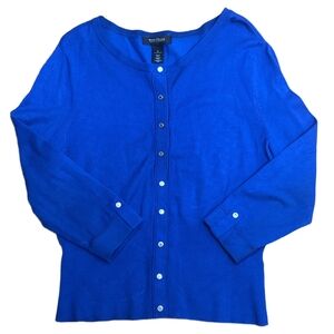 White House Black Market Blue Cardigan